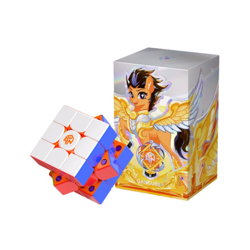 جانكيوب مكعب السرعة المغناطيسي GAN V 100 Leap بتصميم فروستد – إصدار سنة الحصان – أحدث إصدار 2026 - Image 1